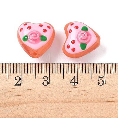 Baking Paint Glass Enamel Beads LAMP-D303-02E-1