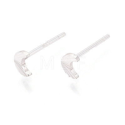 925 Sterling Silver Stud Earrings STER-N017-12C-S-1
