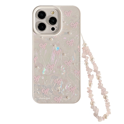 3D Flower Bowknot TPU Plastic Mobile Phone Cover PW-WGEE7EB-04-1