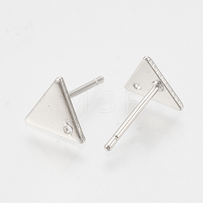 Brass Stud Earring Findings KK-N186-63P-1