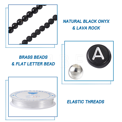 Crafans DIY Gemstone Bracelet Making Kit DIY-CF0001-18-1