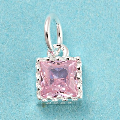 925 Sterling Silver Birthstone Charms STER-G035-01A-04-1