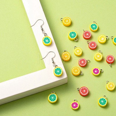 125Pcs 5 Style Handmade Polymer Clay Charms CLAY-LS0001-02-1