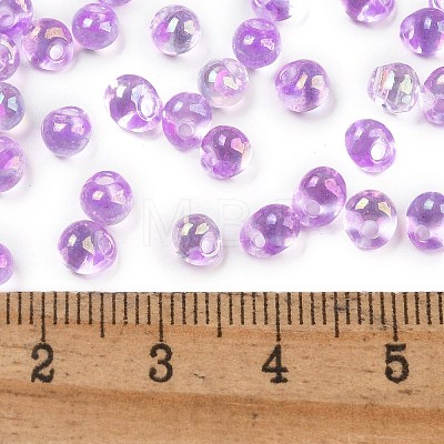 6/0 Inside Colours Glass Seed Beads SEED-A034-03B-1