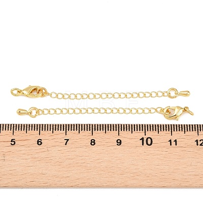 Brass Curb Chain Extender KK-L265-03G-1