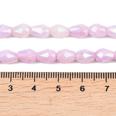 Anti-Tarnish Electroplate Glass Beads Strands GLAA-T025-13A-05-1