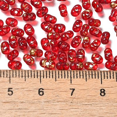 Spray Painted Glass Seed Beads SEED-F005-11A-04-1