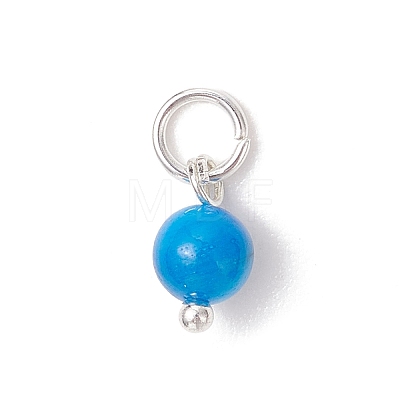 Dyed Natural Freshwater Shell Pendants PALLOY-JF05139-02-1