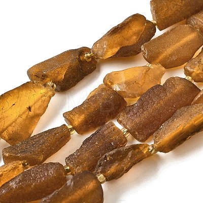 Raw Rough Natural Amber Beads Strands G-B125-C01-02-1