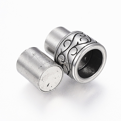 304 Stainless Steel Magnetic Clasps with Glue-in Ends STAS-F130-96AS-1