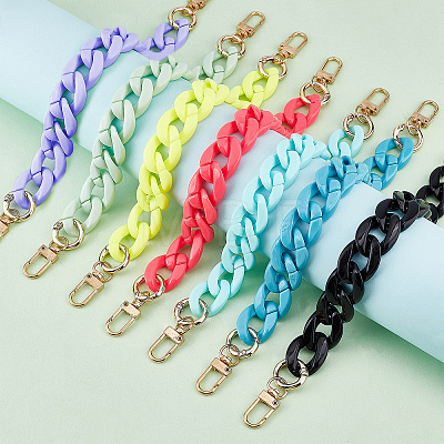 WADORN 7Strands 7 Colors Bag Strap Chains AJEW-WR0001-18-1
