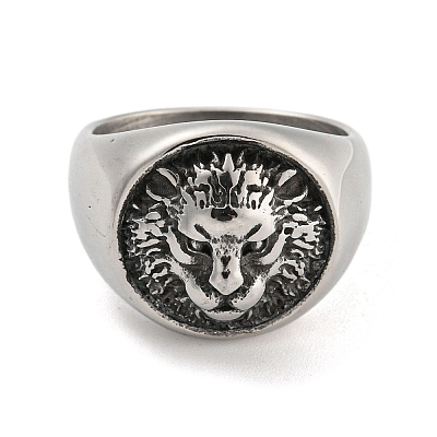 304 Stainless Steel Ring RJEW-B055-05AS-04-1