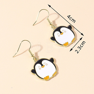 Zinc Alloy Enamel Dangle & Drop Earrings FS-WGC3D93-12-1