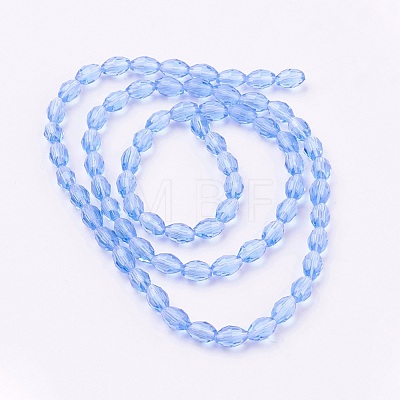 Glass Beads Strands GC891Y-19-1