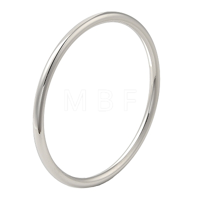 Non-Tarnish 304 Stainless Steel Simple Roung Ring Bangles for Women BJEW-F461-01F-P-1