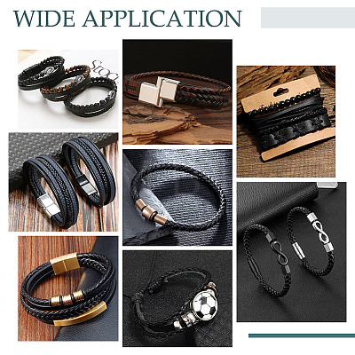 10M 8-Ply PU Leather Braided Cord WL-WH0014-01B-1