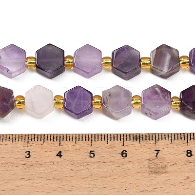 Natural Amethyst Beads Strands G-F833-B08-01-1