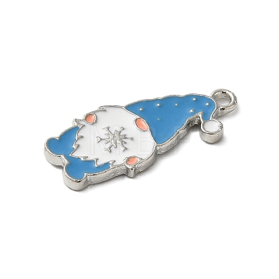 Winter Theme Alloy Enamel Pendants X-ENAM-M002-04G-P-1