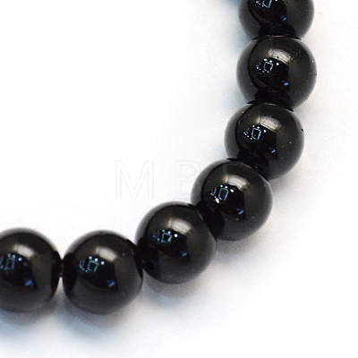 Baking Painted Pearlized Glass Pearl Round Bead Strands X-HY-Q330-8mm-80-1