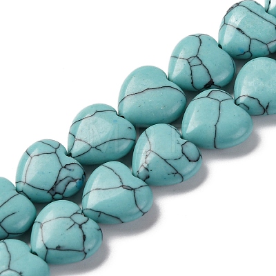 Synthetic Turquoise Beads Strands G-I372-A07-02-1