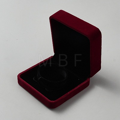 Square Velvet Bangle Bracelet Display Boxes CON-WH0095-205-1