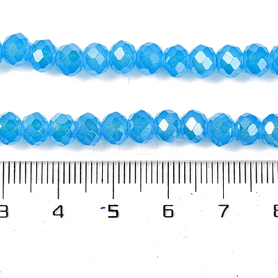 Baking Electroplate Glass Beads Strands DGLA-A039-J6MM-B12-1