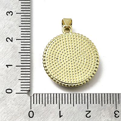 Brass Micro Pave Cubic Zirconia Pendants KK-C090-05A-01-1