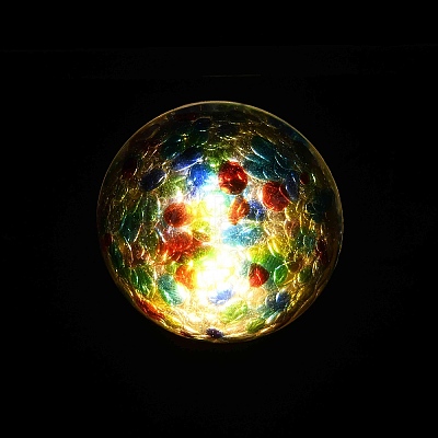 Resin & Epoxy Resin Decor Plate Night Light DJEW-K030-01B-1