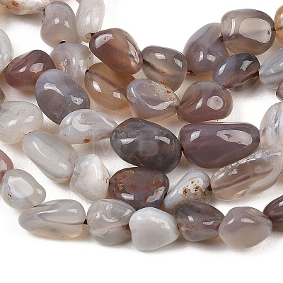 Natural Botswana Agate Nuggets Beads Strands G-B170-A01-1
