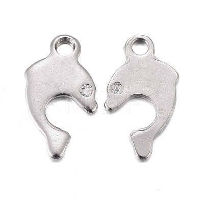 Non-Tarnish 201 Stainless Steel Charms STAS-F255-034P-1