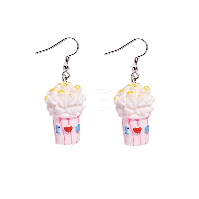 Resin Food Model Dangle Earrings PW-WG50B0B-01-1