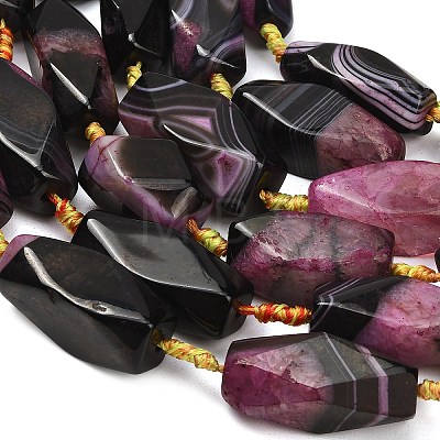 Natural Agate Beads Strands G-A321-B01-01A-1