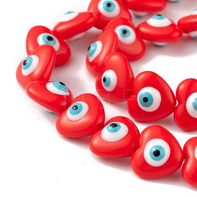 Evil Eye Resin Beads Strands RESI-F040-01F-1