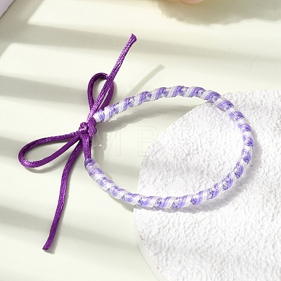 Adjustable Polyester Cord Braided Friendship Bracelets FB-CBA27E8-02C-1