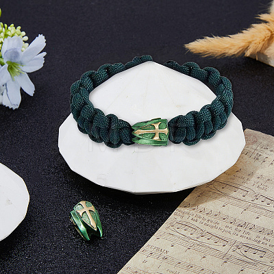 2Pcs Brass European Beads KK-DC0005-18G-1