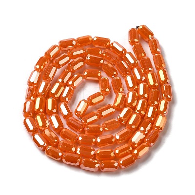 Electroplate Glass Beads Strands EGLA-D031-01-21-1