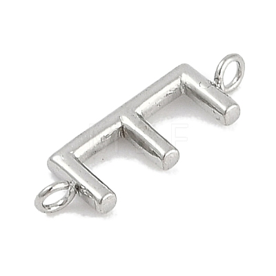 304 Stainless Steel Letter Connector Charms STAS-M108-01P-05-1