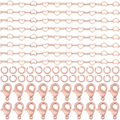 5M Brass Heart Link Chains FIND-BM0001-74-1