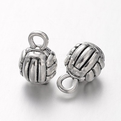 Sports Theme Tibetan Style Alloy Volleyball  Charms X-TIBEP-5234-AS-LF-1