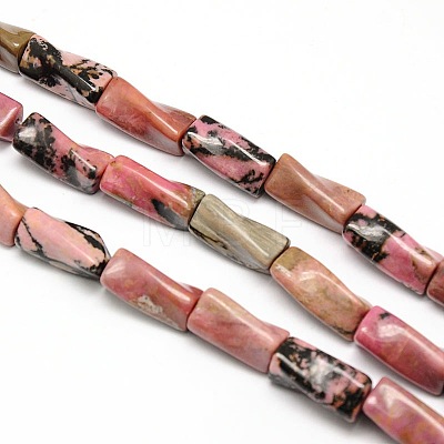 Mixed Natural Gemstone Twist Column Beads Strands G-L240-M-1