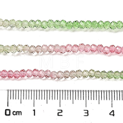 Transparent Painted Glass Beads Strands DGLA-A034-T2mm-A18-1