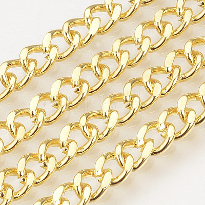 Brass Curb Chains KK-T018-09G-1