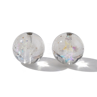 Luminous Transparent Resin Beads RESI-F073-03B-1