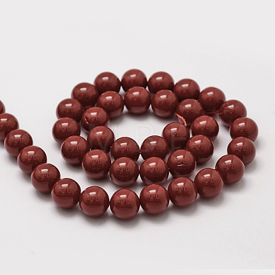 Shell Pearl Beads Strands BSHE-L026-01-14mm-1