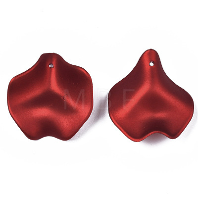 Rubberized Style Opaque Acrylic Pendants ACRP-T010-07-1