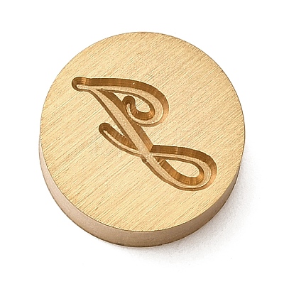 Golden Tone Brass Letter Stamps KK-R005-01J-1