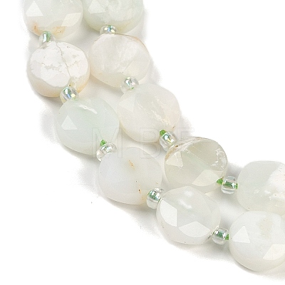 Natural Green Opal Beads Strands G-C116-A13-01A-1