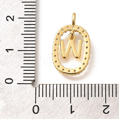 Brass Micro Pave Cubic Zirconia Pendants ZIRC-P123-01G-W01-1