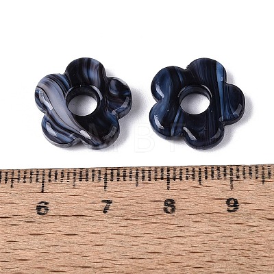 Two Tone Handmade Lampwork European Beads LAMP-N024-39-01J-1