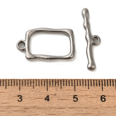 304 Stainless Steel Toggle Clasps STAS-Q324-03P-1